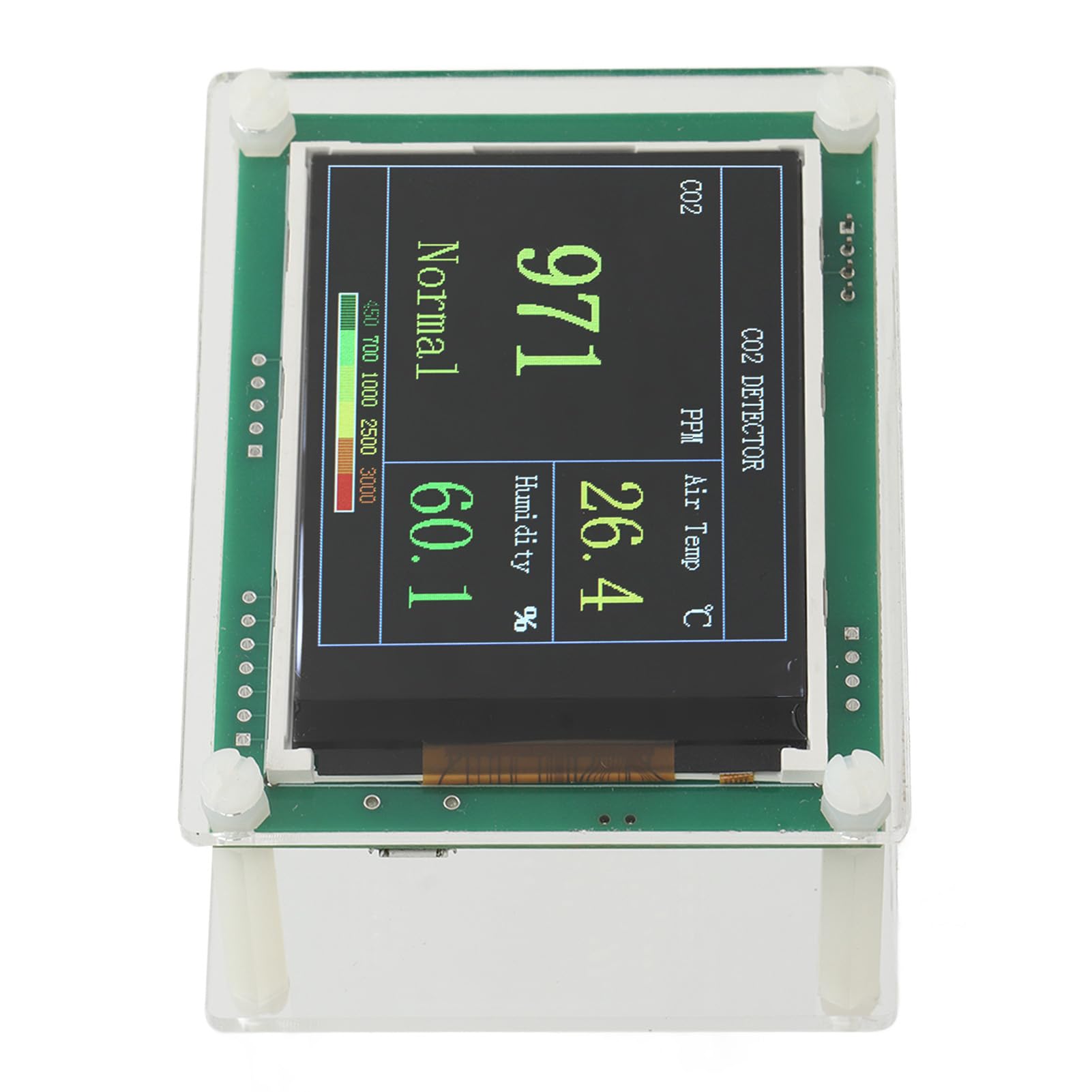 Monitor de Calidad del Aire Detector Preciso de Calidad del Aire Detector Digital de CO2 Monitor de Dióxido de Carbono Probador Analizador de Aire para el Hogar y la Oficina