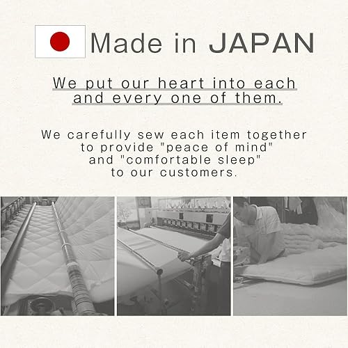 Miniatura 5 de TANSU NO GEN - Colchón futón japonés, individual, grosor extra de 4 pulgadas, 100% algodón, 22200050RE (92515)