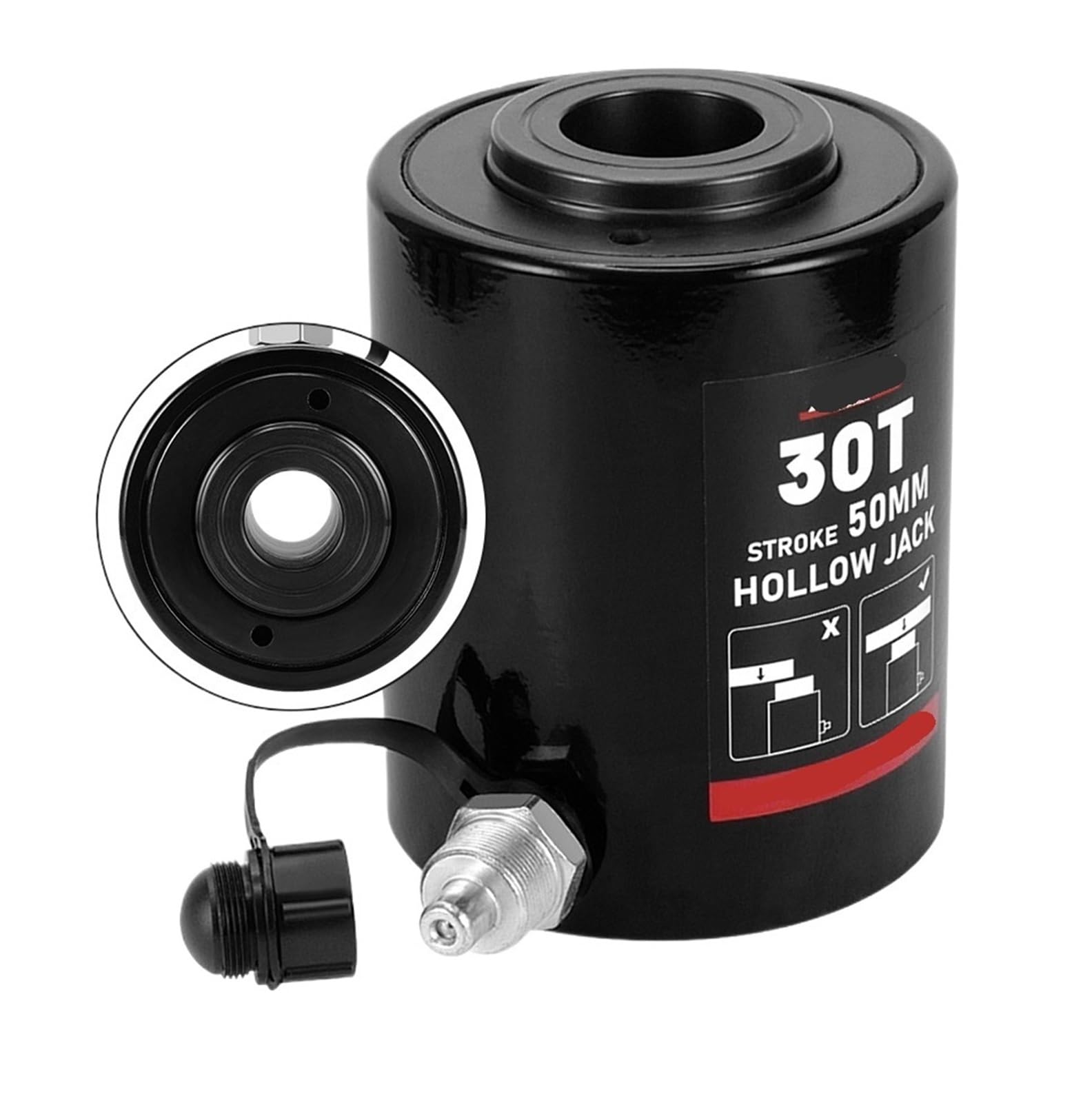 TSCFHGQI Hydraulic Cylinder RCH-3050 Hydraulic Jacking with Tonnage of 30T Travel of 50mm