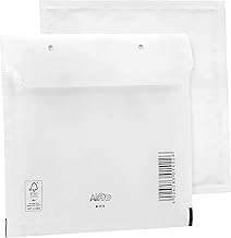 Pack of 100 White Bubble Mailers - CD Bantex Envelopes (175 x 200 mm) with Self Seal