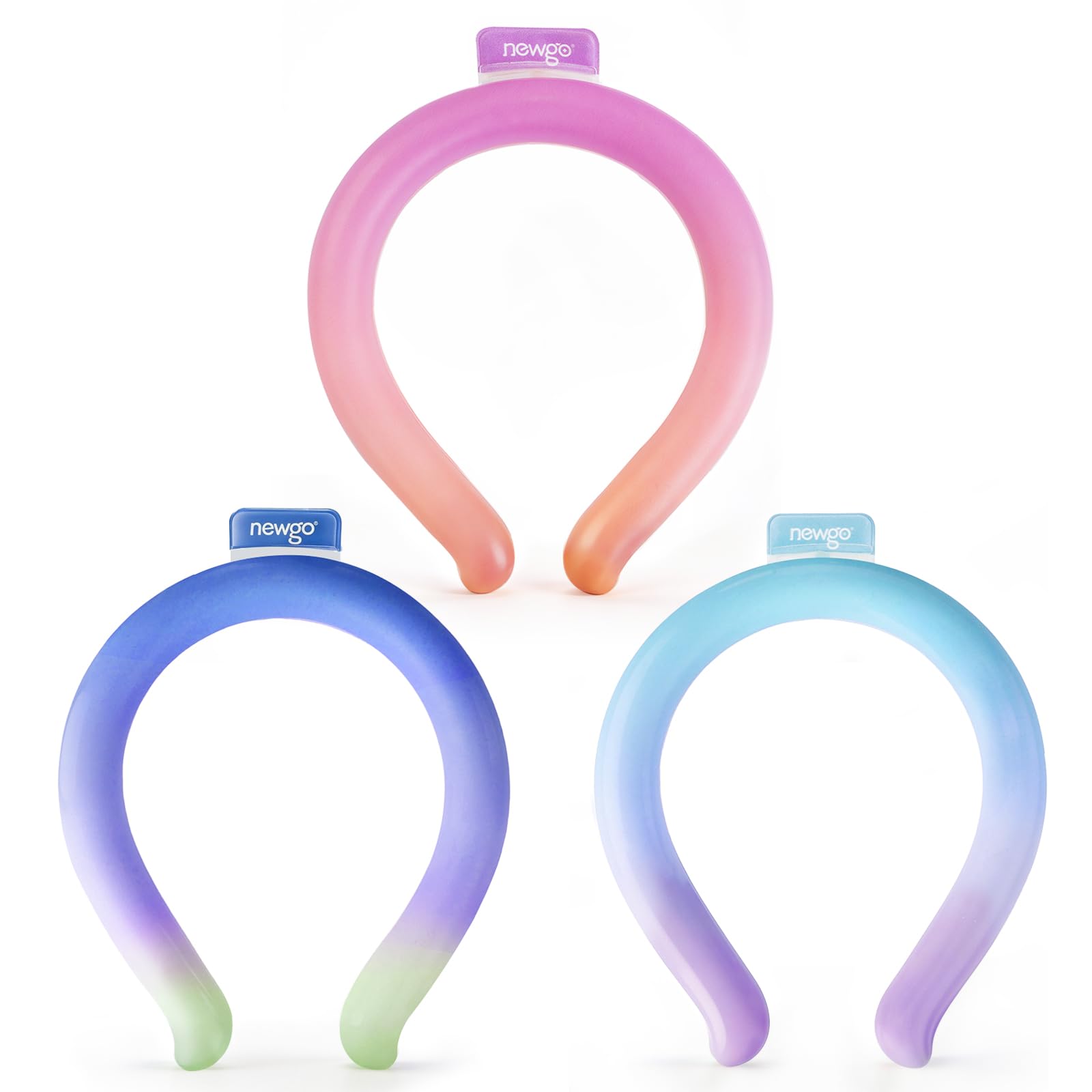 NEWGO Neck Cooling Tube, Nackenkühlschlauch, Wiederwendbar Nackenkühler Kühlring für den Nacken