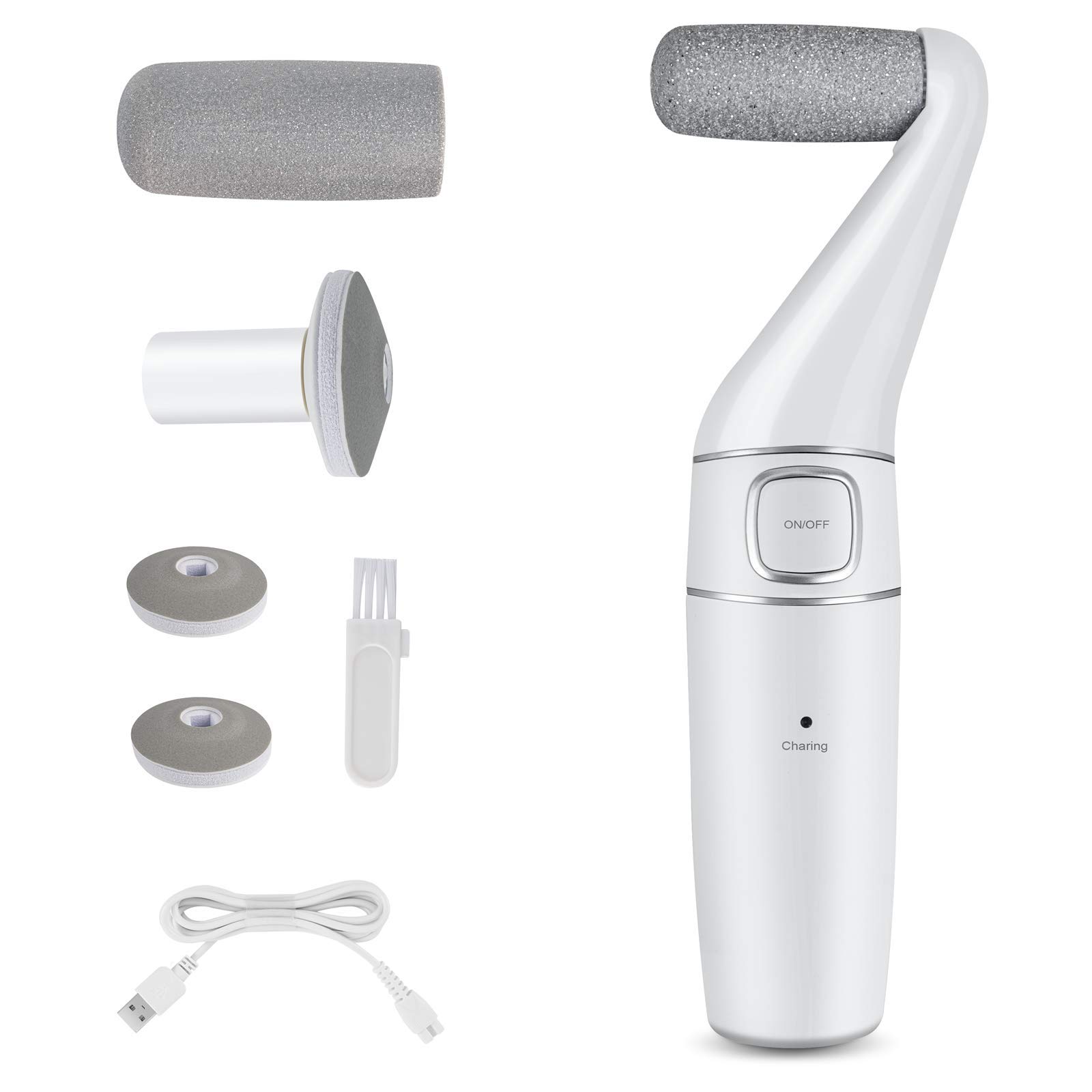 Buy MUSCCCM 2 in 1 Electric Foot File, Rechargeable Waterproof Hard