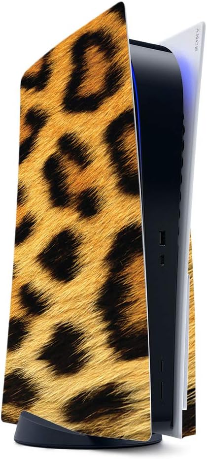 MightySkins Gaming Skin for PS5 / Playstation 5 - Cheetah | Protective Viny wrap | Easy to Apply and Change Style | Made in The USA