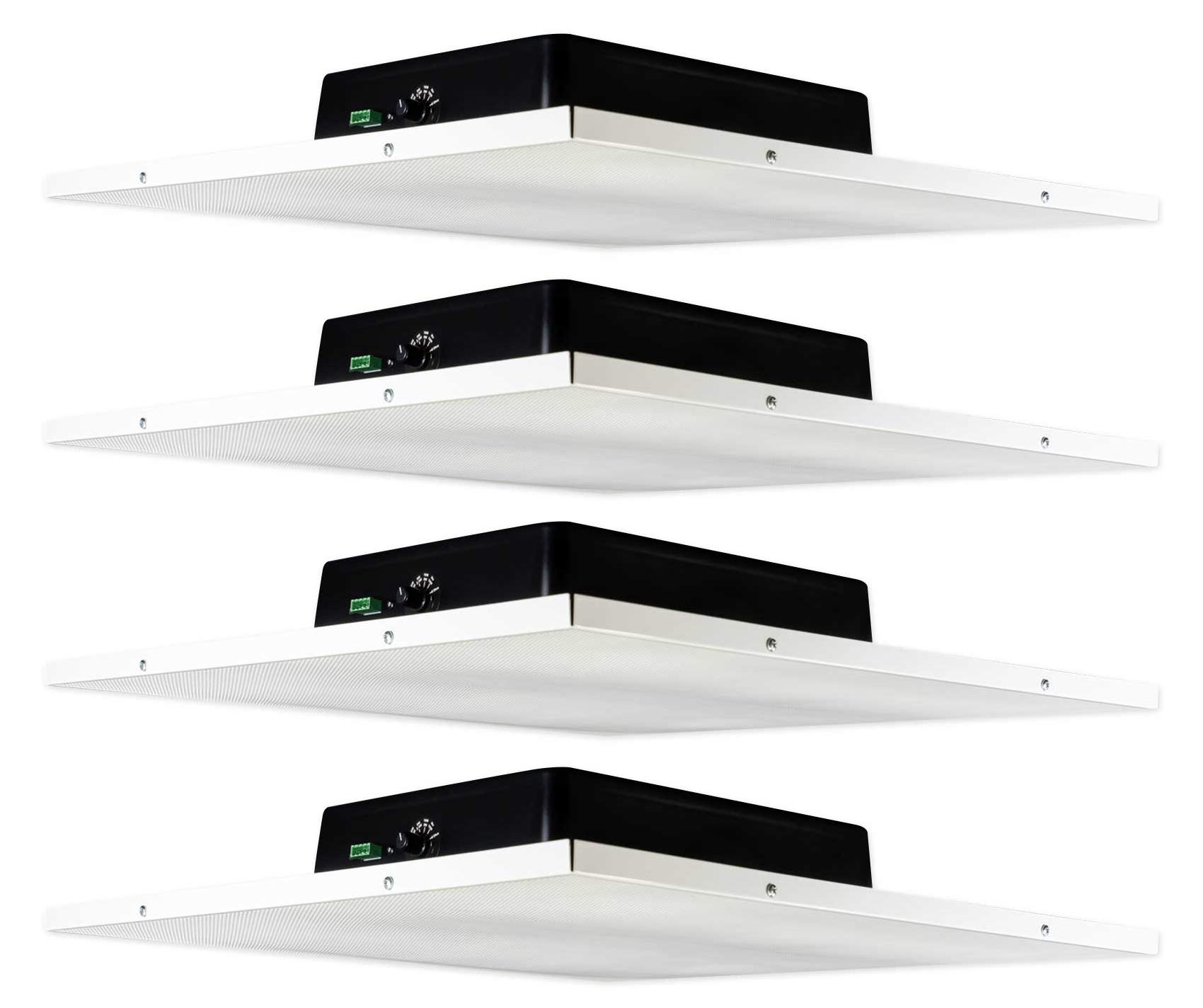 Rockville (4) DCS8T 70V Commercial 2x2 Drop Ceiling Tile Speaker 4 Office/Business