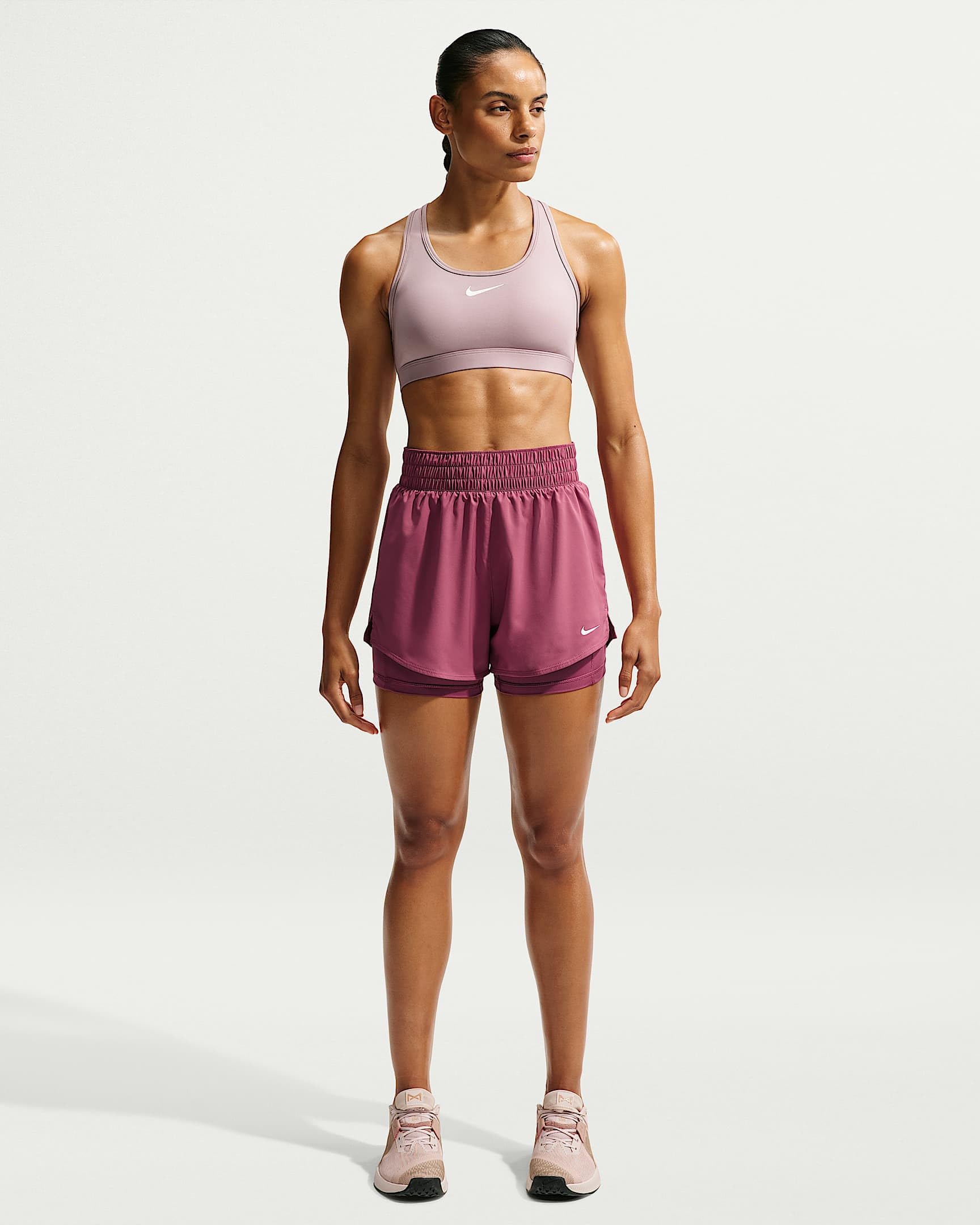 Nike Damen Shorts One Dri-fit High-Rise 3in 2n1