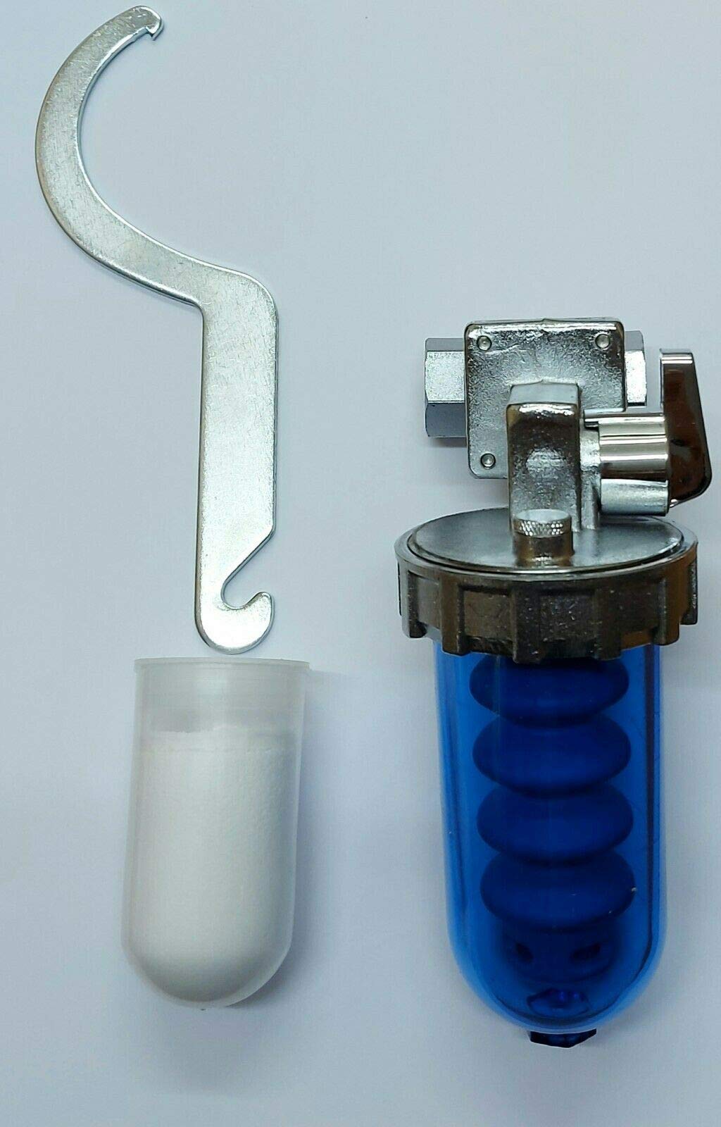DOSATORE PROPORZIONALE POLIFOSFATI attacco posteriore CON BY-PASS BLU RUBINETTO