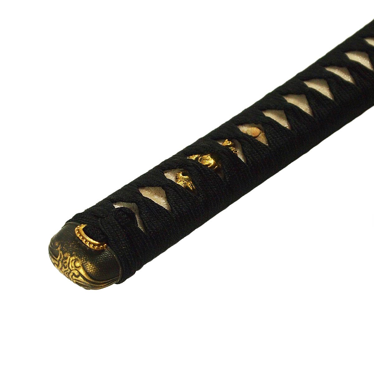 Drachen Katana scharf – echtes Samuraischwert - Damaszener Stahl | Handgefertigt - gefalteter Stahl - scharf -104 cm - Verzierte Saya - Mit Schwertbeutel