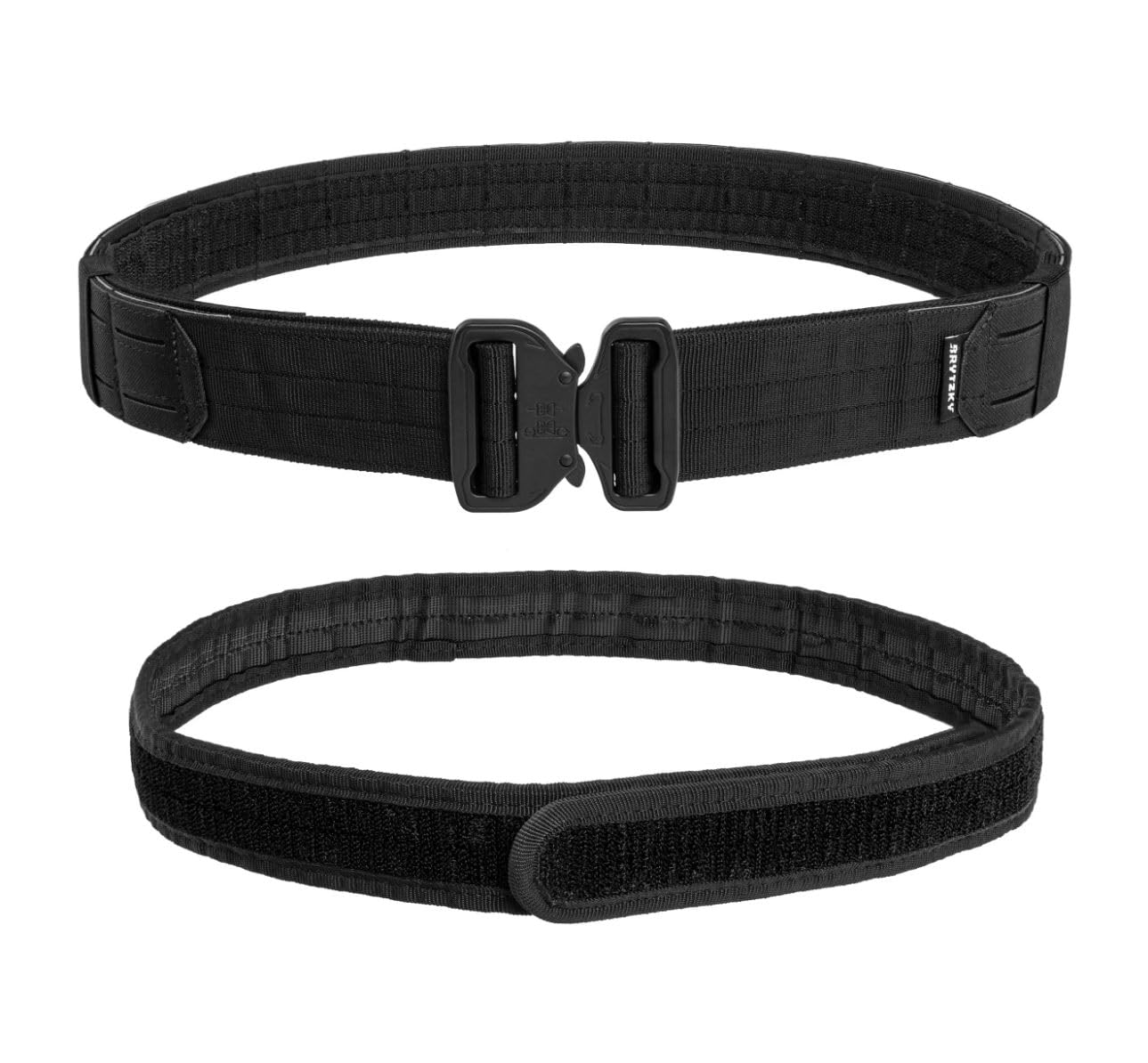 Tactical Cinturón Táctico MOLLE Laser Cut │ Nylon 1000D, Hebilla Cobra, 20 Ranuras MOLLE, Cinturón Interior Velcro │ Cinturón Hombre Airsoft Outdoor EDC