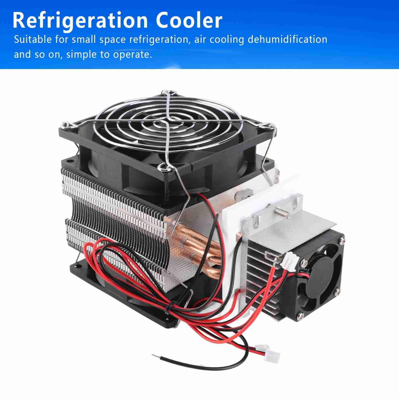 metodo di raffreddamento a refrigerazione ZenithAur 72 W 12 V 6 A, kit di raffreddamento a semiconduttore con funzionamento a bassa rumorosità, senza refrigerante per il