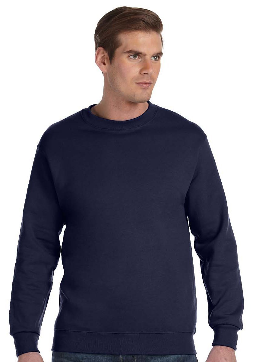 Gildan Men's Blue (Navy) 50/50 Adult Crewneck Sweatshirt, Uk Xxl