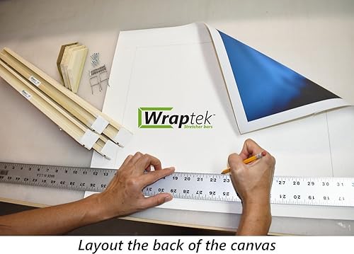 Miniatura 2 de Wraptek Kit de barra de estiramiento de lona (36 x 48 pulgadas)