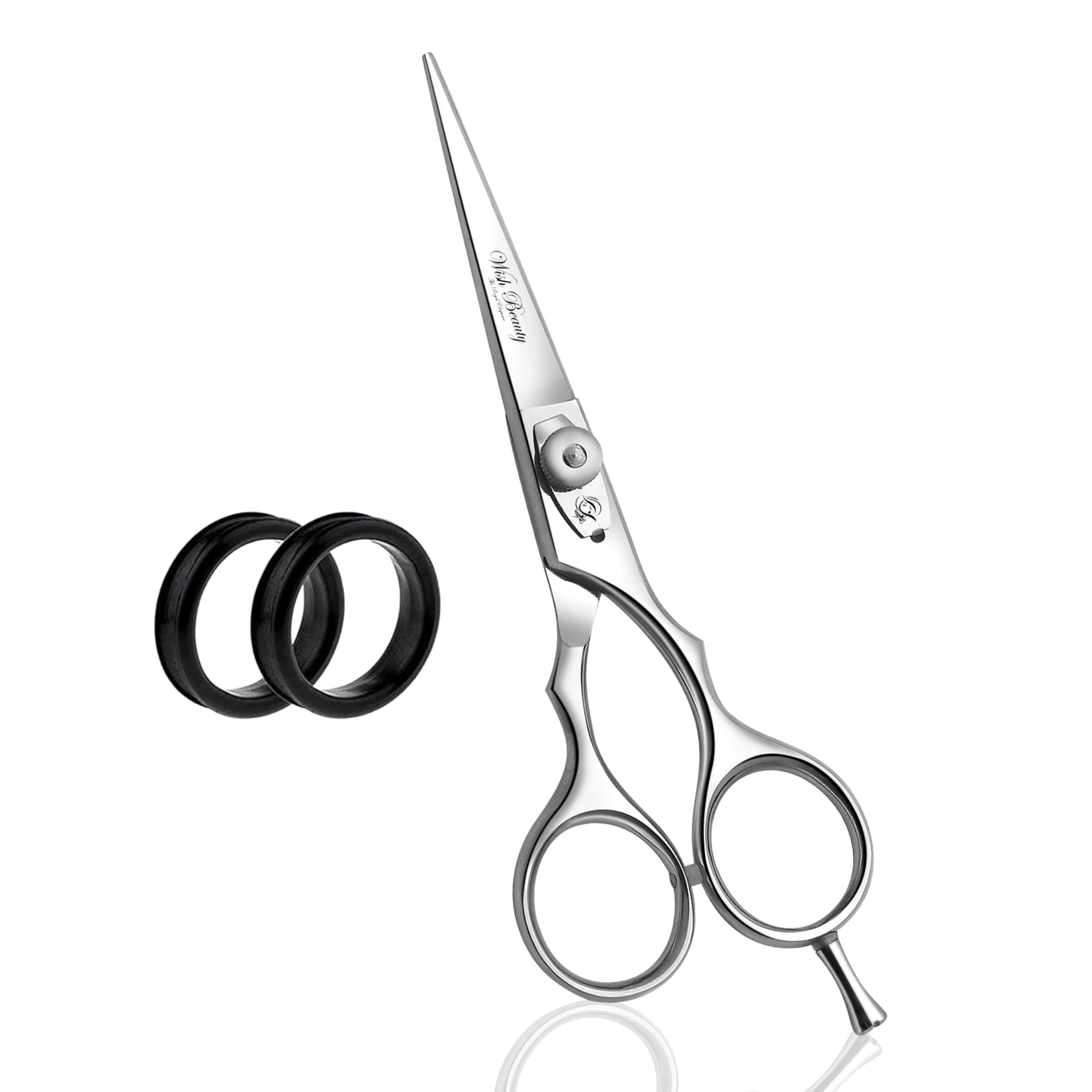 Glamified , Glam Women's Silver Glamified Glam 5.5" Hairdressing Scissors, Hair Cutting Scissor For Professional Hairdressers, Barber Stainless Steel Scissors For Hair Cutting, Sharp Hair Scissors For (Sliver 5.5 Inch)