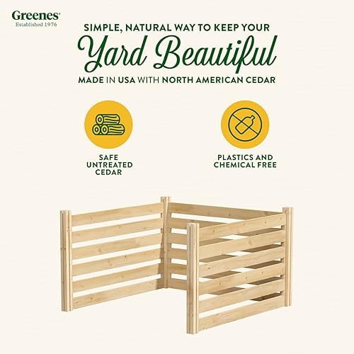 Miniatura 3 de Greenes Fence Cedar - Cubierta de privacidad para aire acondicionado para exteriores, 48 pulgadas de ancho x 48 pulgadas de largo x 31 pulgadas de