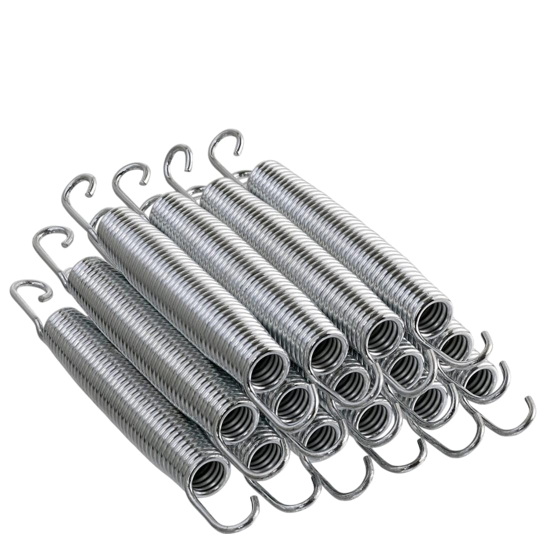 7 Inch White Steel Extension Spring with Hook Ends 30 PCS | Heavy Duty Tension, Home & Industrial Use, DIY Applications, Durable Construction-image-27