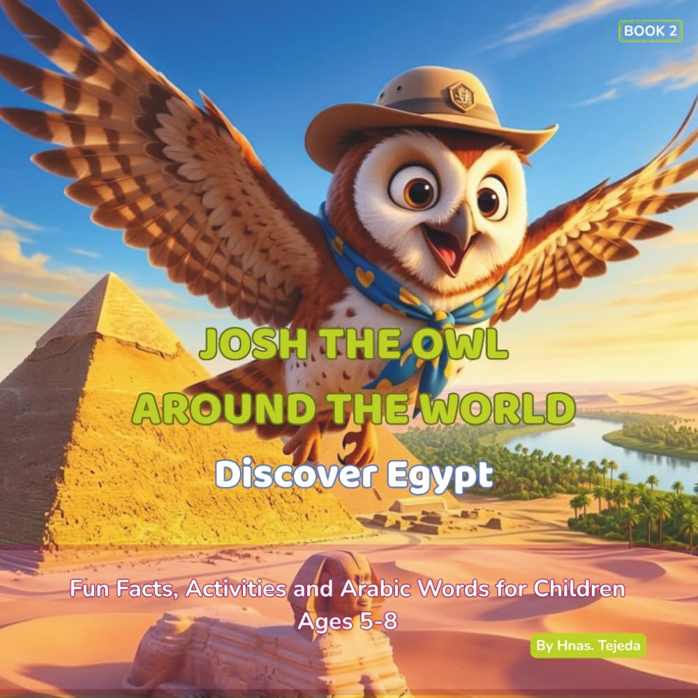 JOSH THE OWL AROUND THE WORLD: Discover Egypt: Fun Facts, Activities and Arabic Words for Kids | An Educational Adventure in Egypt for Children Ages 5-8