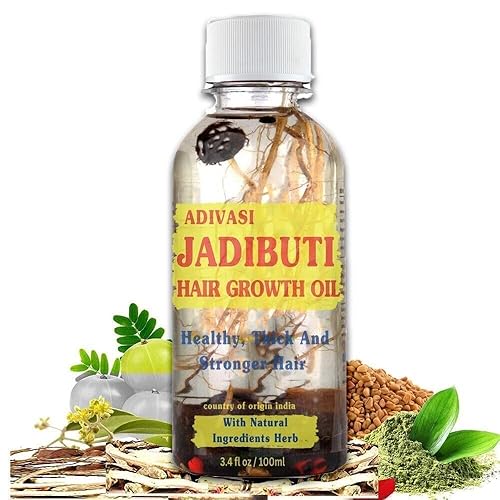Adivasi Plus Jadibuti Aceite natural para el crecimiento del cabello Herbal Pure Adivasi Aceite para el crecimiento del cabello y la caída del