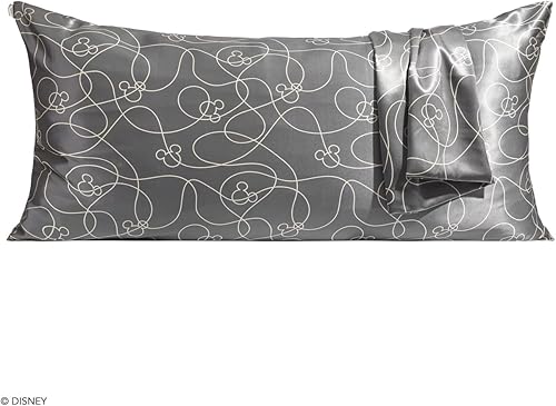 Vista 183 de Kitsch x Elf - Funda de almohada de satén con cremallera de tamaño queen/estándar, para el cabello y la piel, funda más suave que la seda, lavable a