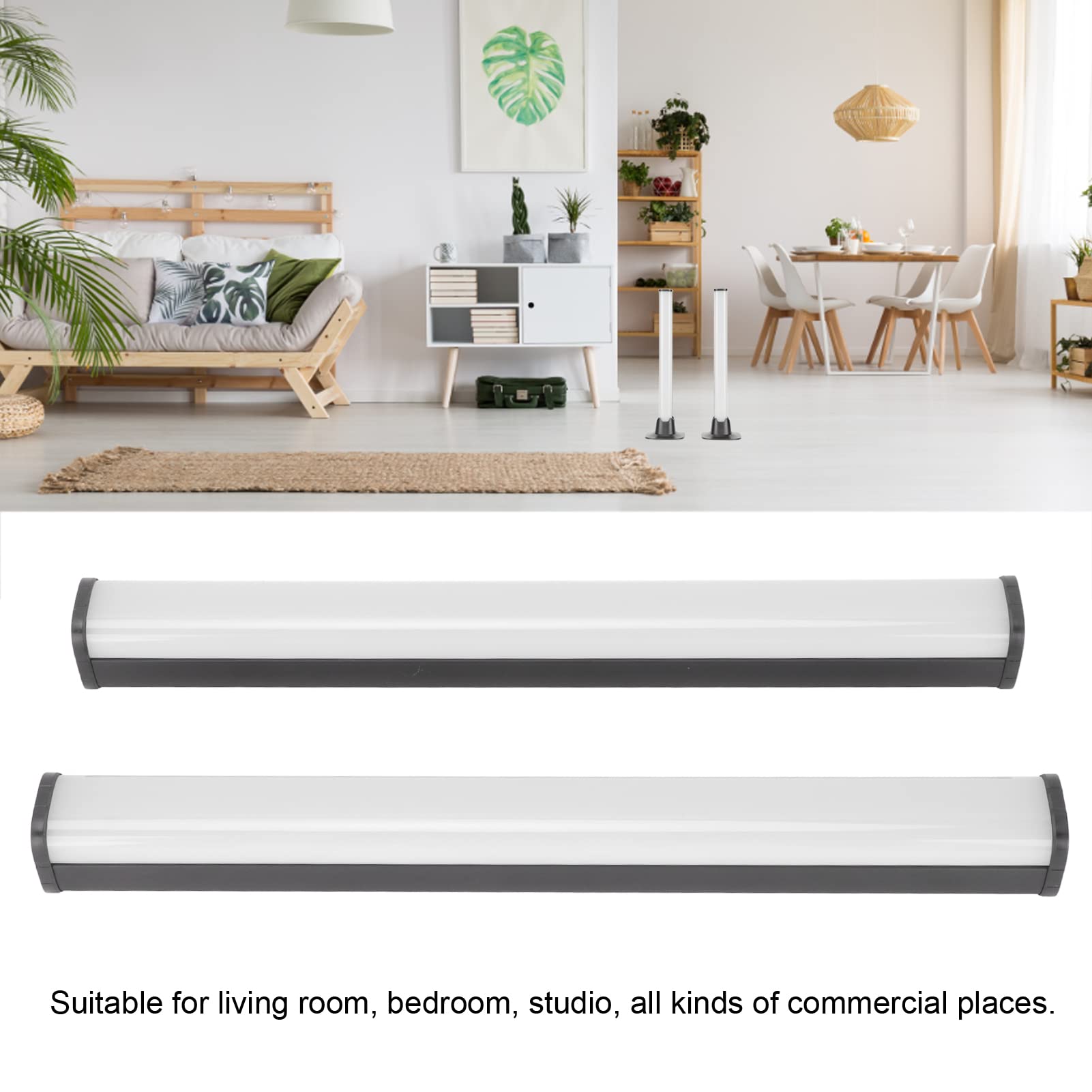 Barra Luminosa a LED Intelligente da 2 Pezzi, Barra Luminosa RGB a 19 modalità LED Intelligente, Controllo App, Barra Luminosa da Gioco con Funzione di Temporizzazione per Soggiorno