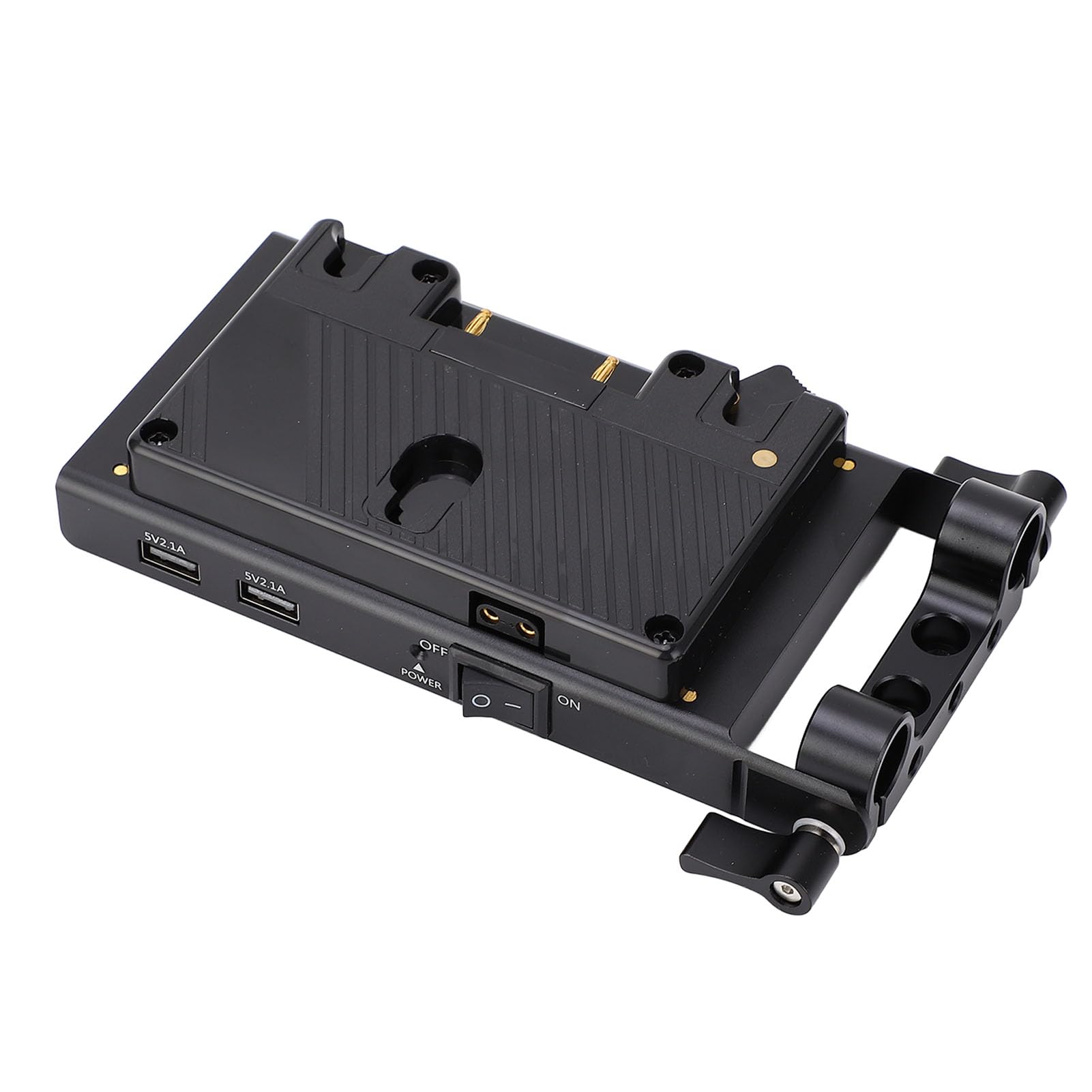 Placa de Adaptador de Batería de Cámara, Adaptador de Convertidor de Batería de Toque 14.8 V, Alta Eficiencia de Conversión con Cables de 3 para Luz LED