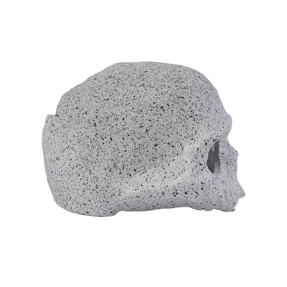 CENPEK Fish Tank Decoration Accessories, Ceramic Aquarium Rock Caves with Skull Design - Image 3