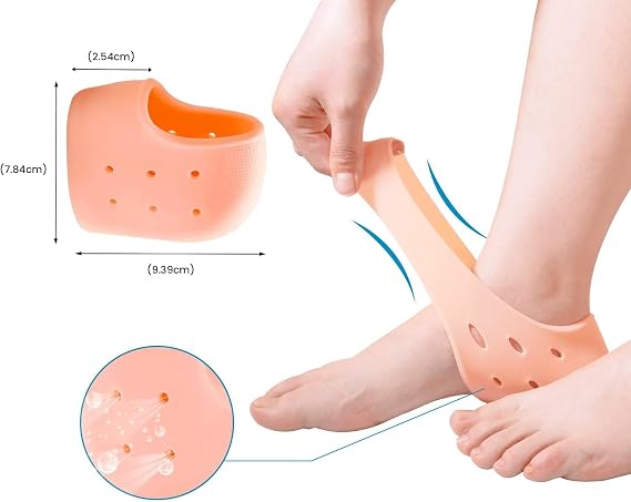 Heel Spur Relaxing Silicone Socks, Heel Moisturizing Booties, Heel Cracks Moisturizing Socks, Heel Drying Preventive Booties