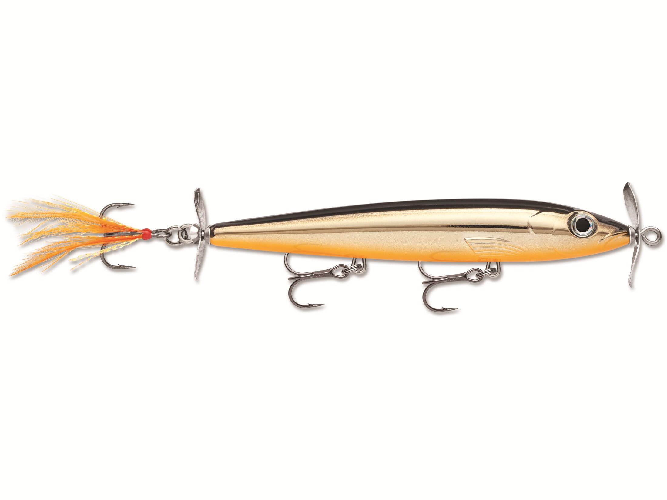 Amazon.com : Rapala X-Rap Prop 11 Black Chrome Orange : Sports