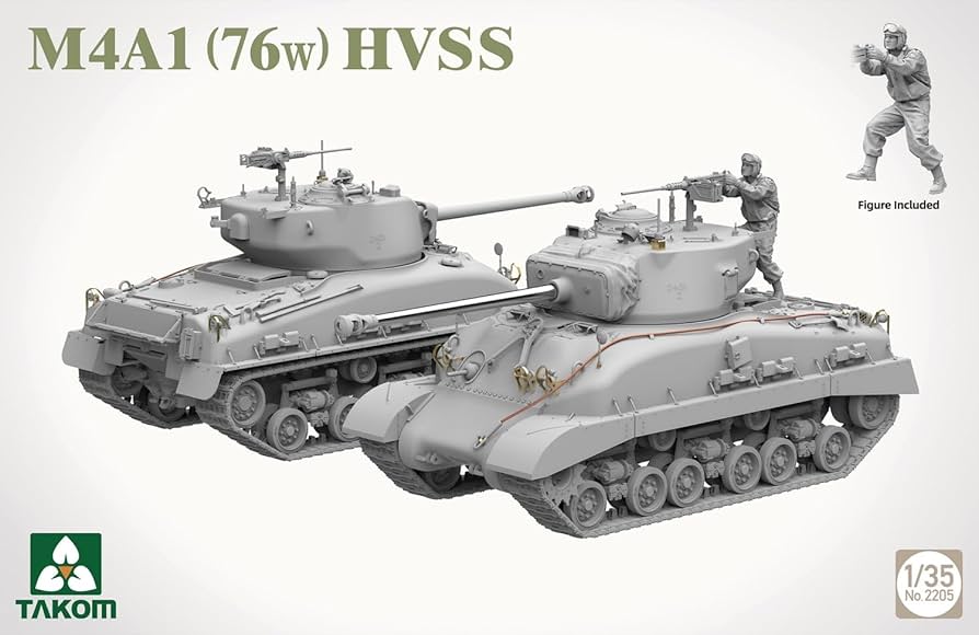 Amazon | タコム 1/35 M4A1 (76w) HVSS プラモデル TKO2205 (戦車