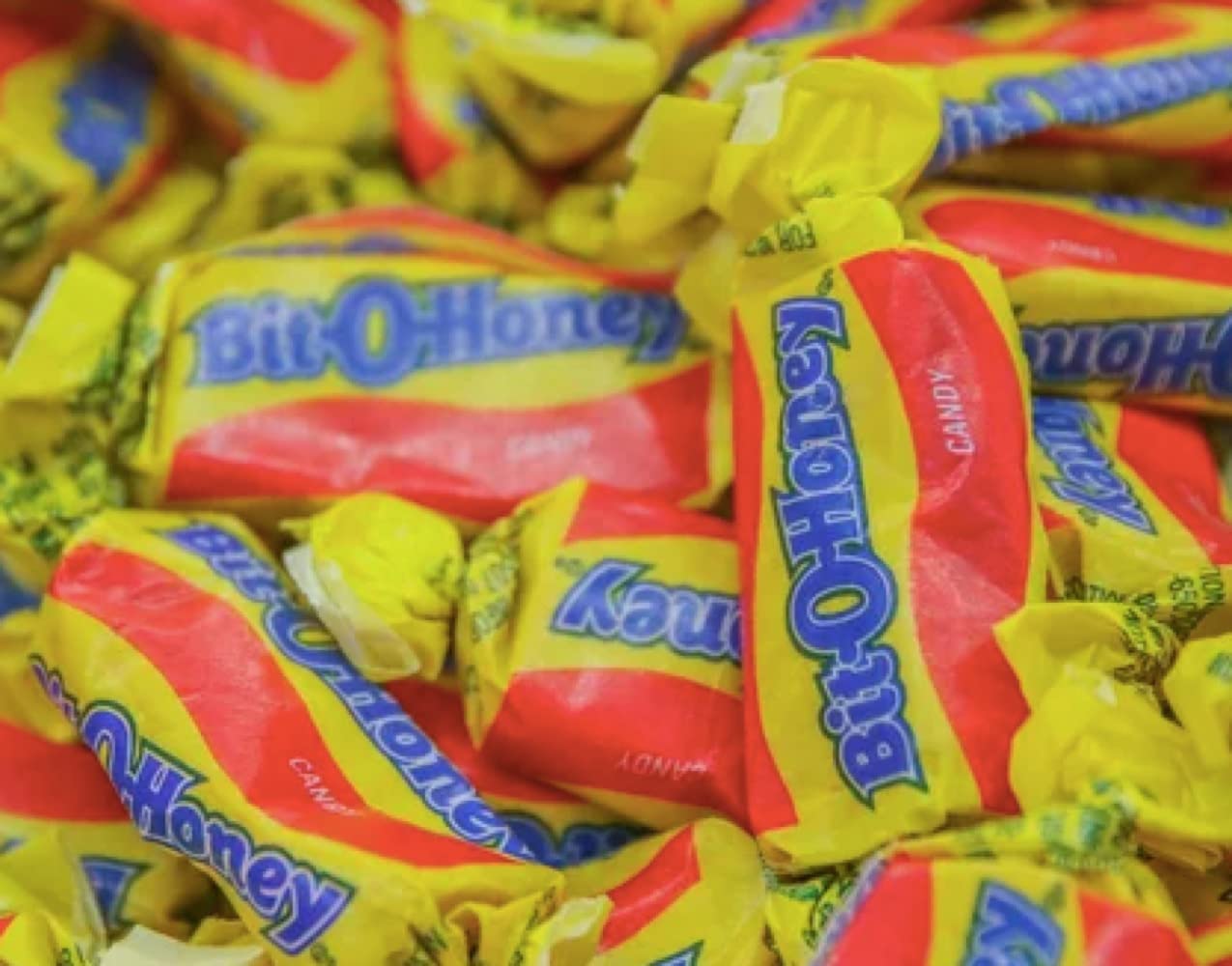 Pearson's Bit-O-Honey Chewy Taffy Individually Wrapped Bulk Candy (2 Pound)