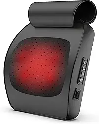 iKristin Massageador de costas, costas e pescoço com calor, massageador de tecido profundo Shiatsu, travesseiro de massagem elétrica para costas, ombros, pernas, pés, alívio muscular corporal