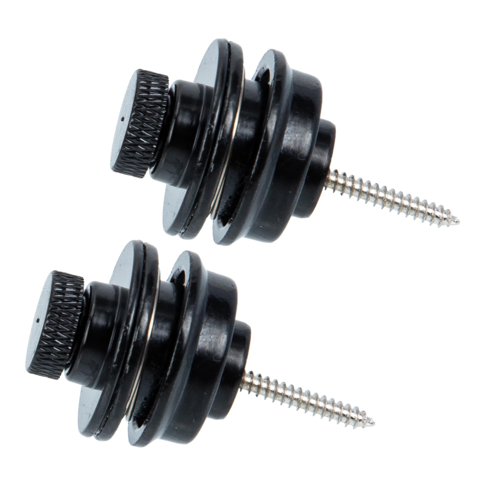 SUPVOX 2pcs Guitar Strap Locks Flat Round Head for Electric Guitar Secure and Easy to Install Bass Belt Nail for Instrument Safe Lock