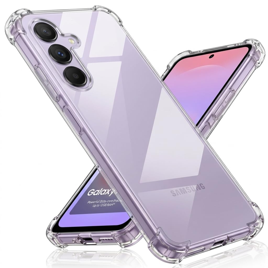 Hybrid Clear Back Case Cover for Samsung Galaxy A27 5G | Shockproof Design | Camera Protection Bump | Bumper Case Cover for Samsung Galaxy A27 5G (Transparent)-image-35