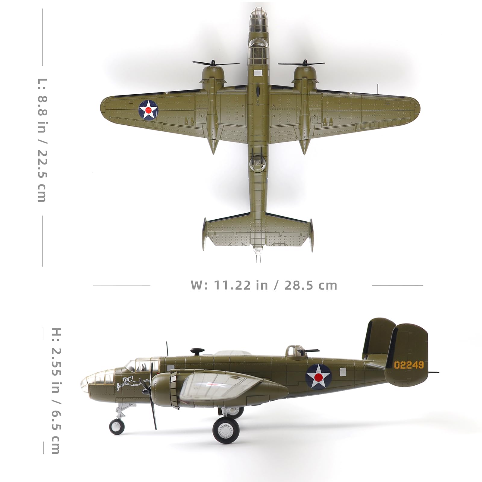 Amazon.co.jp: NUOTIE B-25B ミッチェル 東京襲撃 1/72 金属飛行機