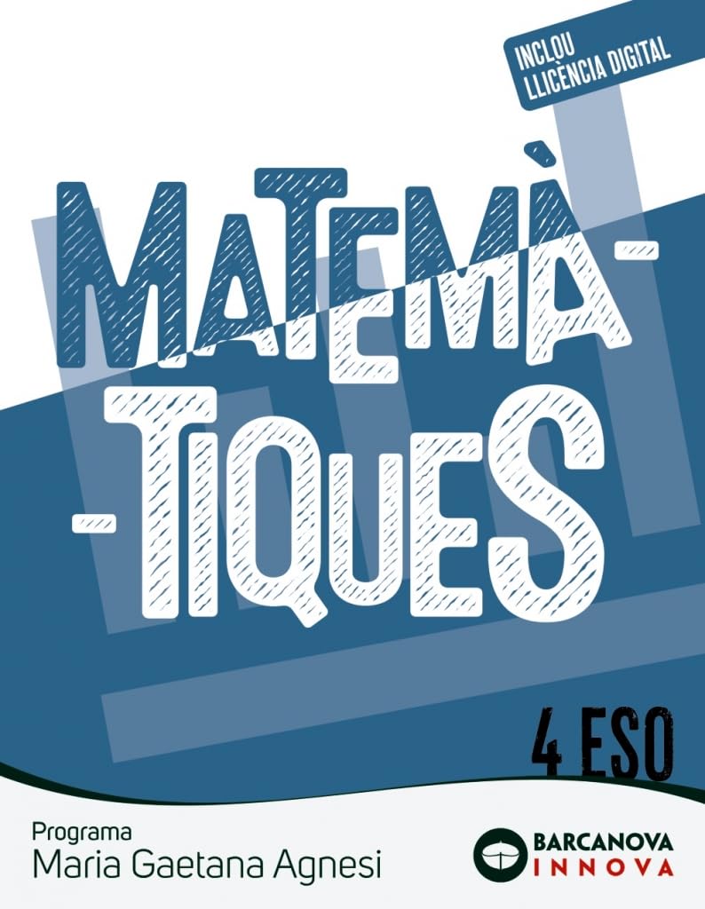 Maria Gaetana Agnesi 4 ESO. Matemàtiques (Innova 2)