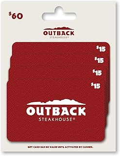 Sponsored Ad - Outback Steakhouse Gift Cards, Multipack of 4 $60