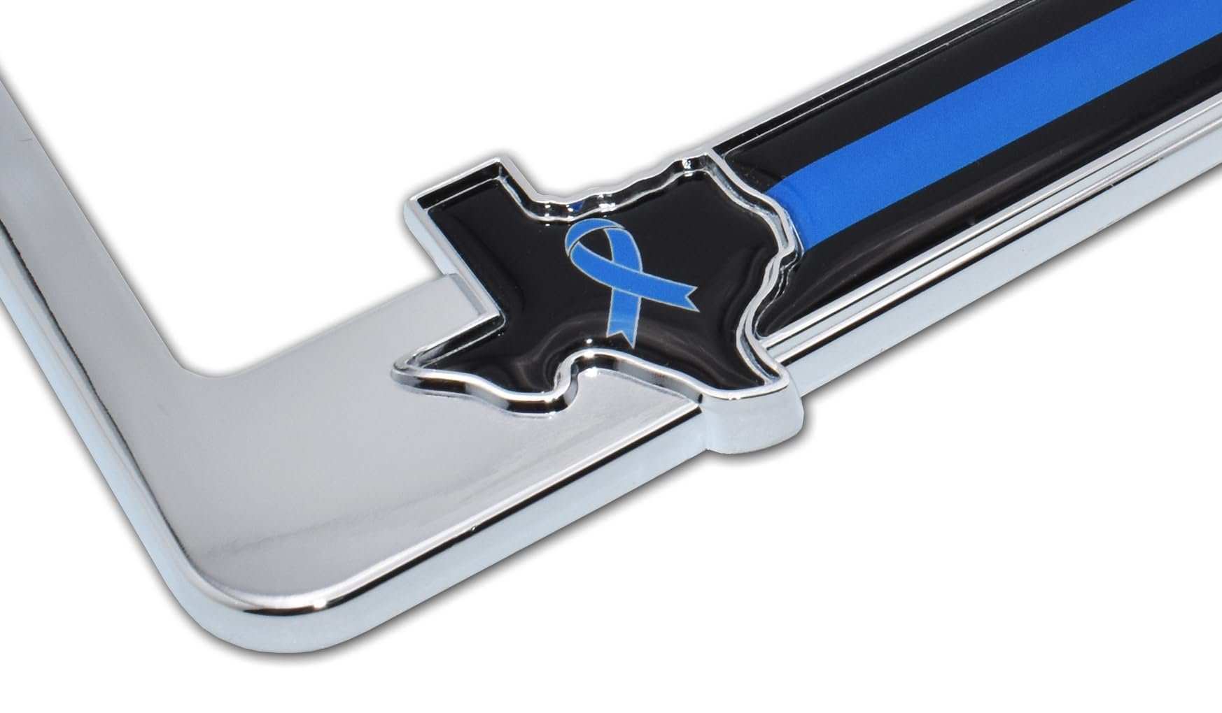 Elektroplate Firefighter License Plate Frame - 'First In, Last Out' Chrome Metal Tag Holder