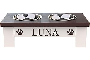 Luxury, Non-Skid Dog Bowls with Airtight Food Storage for Small Breeds