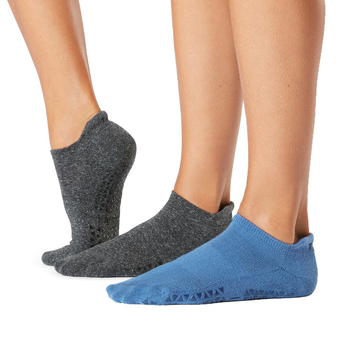 TAVI Savvy Pilates Socks with Grips for Women, Multi-pack