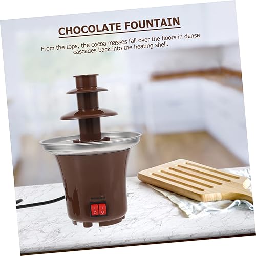 Miniatura 4 de Fuente de chocolate para fiesta, máquina de fusión de escritorio de 3 niveles, máquina de chocolate con leche, obleas para boda, cumpleaños,