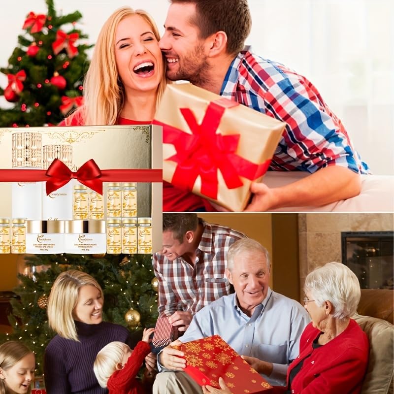 Miniatura 8 de Juego de cuidado de la piel de colágeno, 14 piezas, cuidado facial con colágeno, niacinamida, ácido hialurónico, suaviza la piel y reafirma la piel,