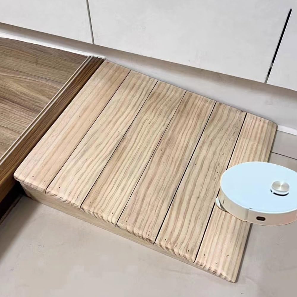 Rampa De Umbral De Madera, Rampa De Entrada Para Silla De Ruedas, 7-15cm Altura, Rampa De Acceso, Rampa De Bordillo Para Discapacitado, Escalones, Scooter(31 * 30 * 10cm/12.2 * 12 * 4in)