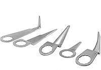 Vista 5 de Jitterbug Removedor de parabrisas neumático de aire, cuchillo de corte de aire, cortador de sellador de ventana neumático, cuchillas de corte