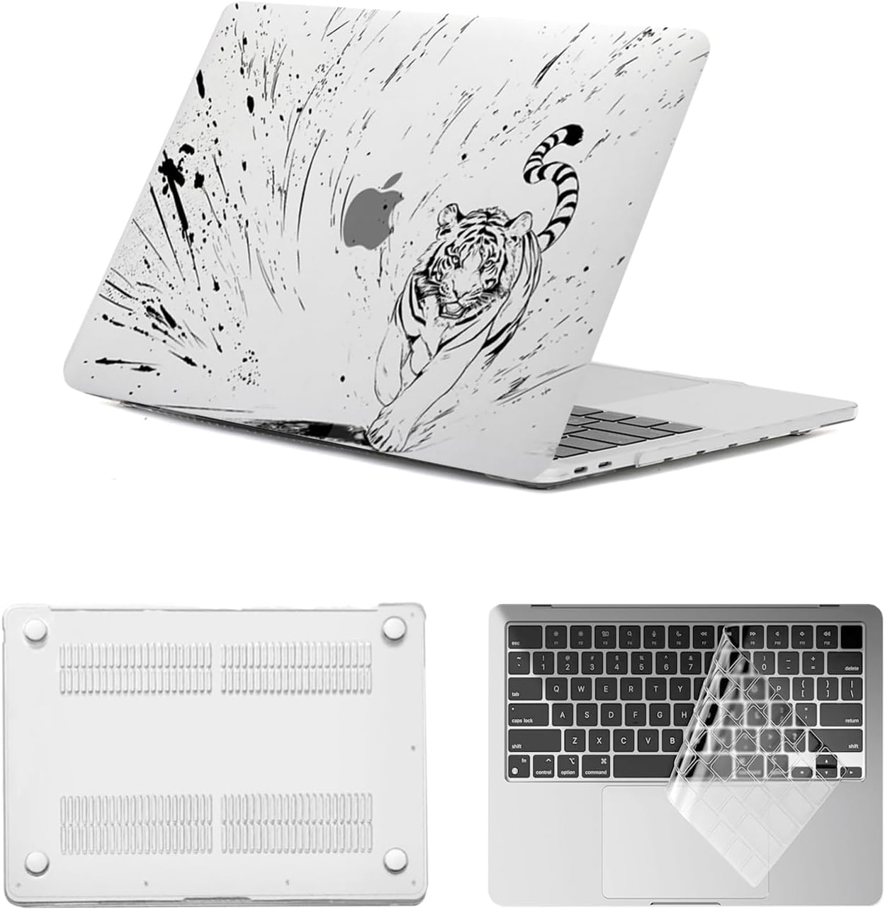 for MacBook Case 12 inch 2018 2017 2016 2015 A1534 A1931 with Retina Display,Matte Frosted Hard Shell Computer Case Protector & Keyboard Skin for MacBook Cover 12 inch,Flower & Leaf