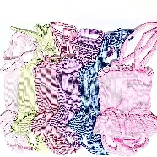 Toddler Girls Striped Beach Dress Swimsuit Baby Kids One Piece Ruffle Pleated Swimming Bathing Suits Princess Swimwear3