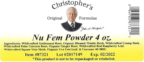 Miniatura 2 de Christopher's Original Formulas Nu Fem Polvo 4 OZ