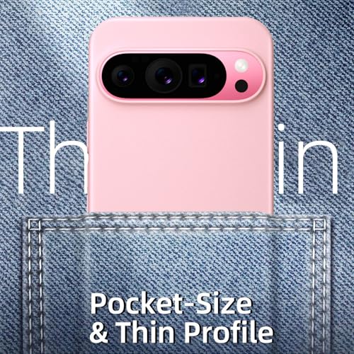 Image of X-level for Google Pixel 9 Pro XL Case, Extra Slim 0.3 mm Thin Translucent Matte Finish Soft Phone Cover, Anti-Scratch Shockproof Case for Google Pixel 9 Pro XL, Pink