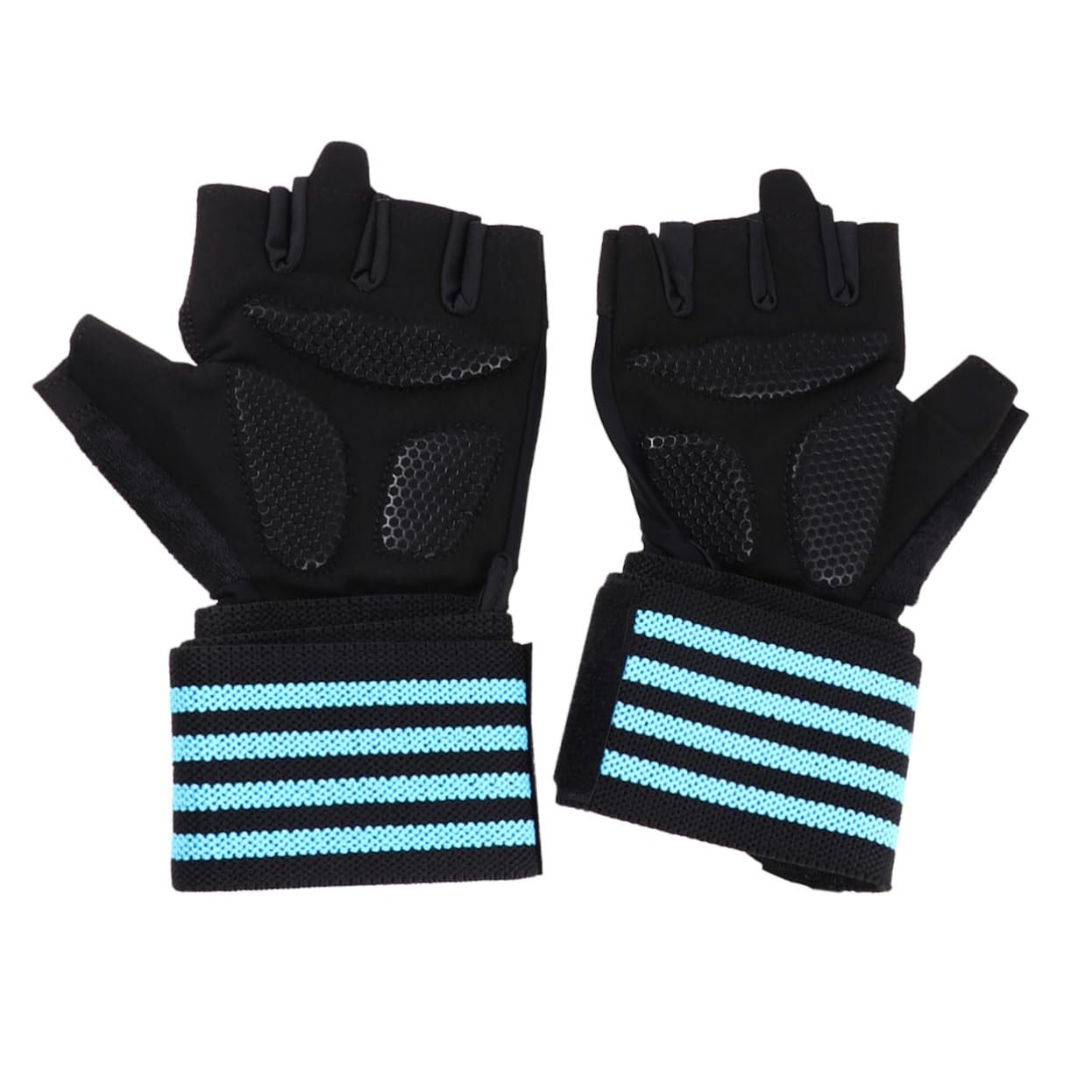 Sosoport 2 Pares De Guantes Deportivos para Levantamiento De Pesas Medio Guantes para Exteriores Guantes De Entrenamiento Transpirables Fitness