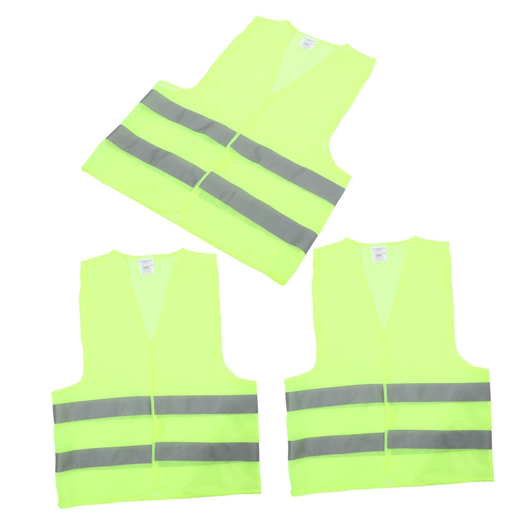 Abaodam Reflective for Dark Conditions 3pcs Vest Tight Sewing for Enhanced Protection