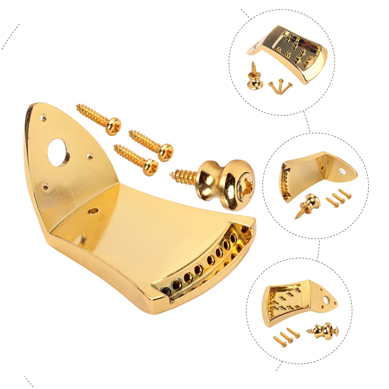 ibasenice 2ensembles Cordier Triangle Métal Pour Mandoline Cordes Accessoire De Réparation Pour Améliorer Style De Votre Instrument