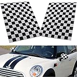 YONGYAO 2Pcs Carreaux Vinyle Miroir Side Stickers pour Mini Cooper...