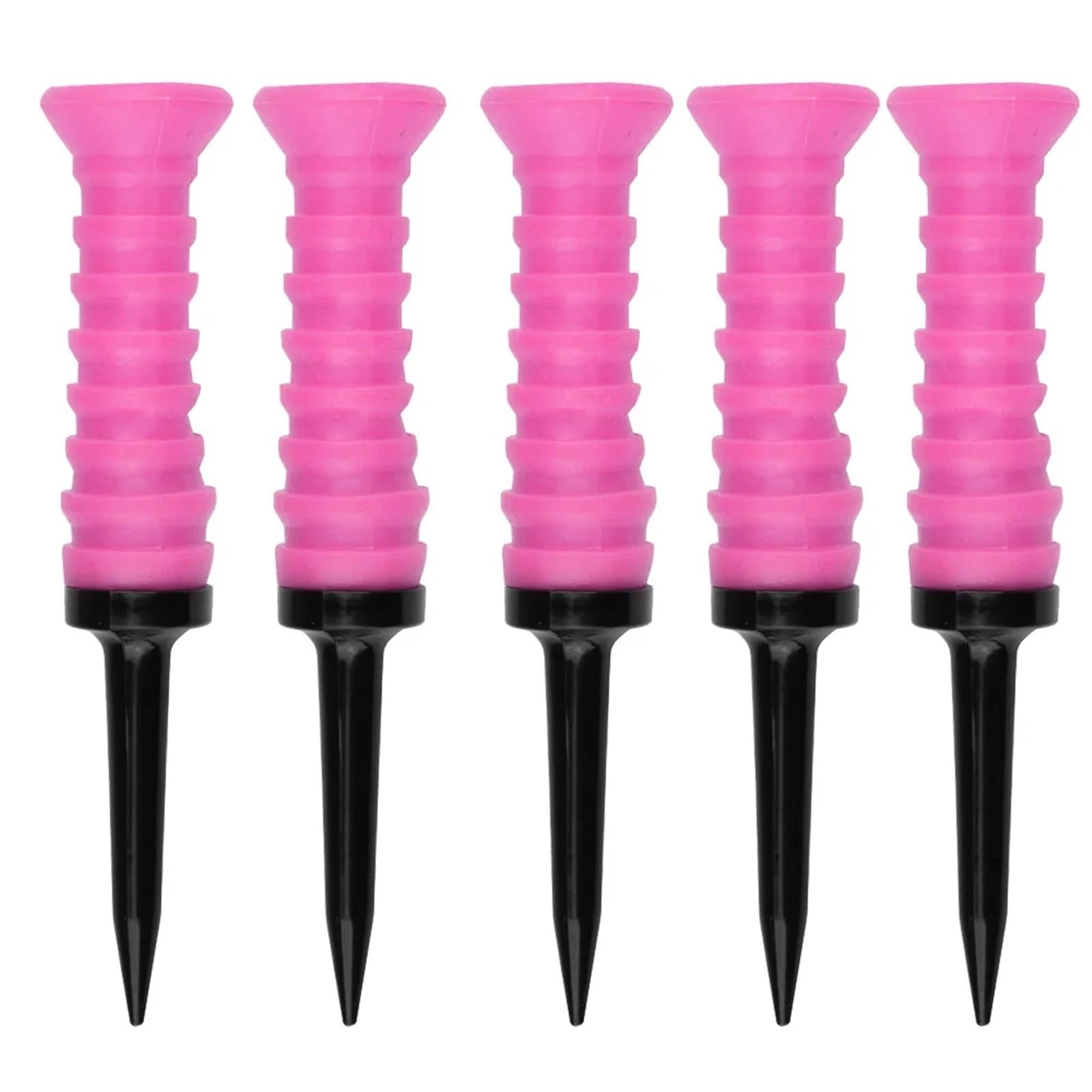 Golf Tees 5 Piezas de Tees de Goma for Golf de 83,0 mm, Soporte for Pelotas de Golf, Tees elásticos for Practicar Golf para CéSped Exterior